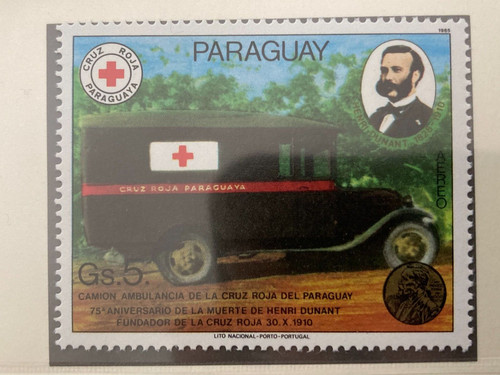 Paraguay 1985 croce rossa - rossa, gs